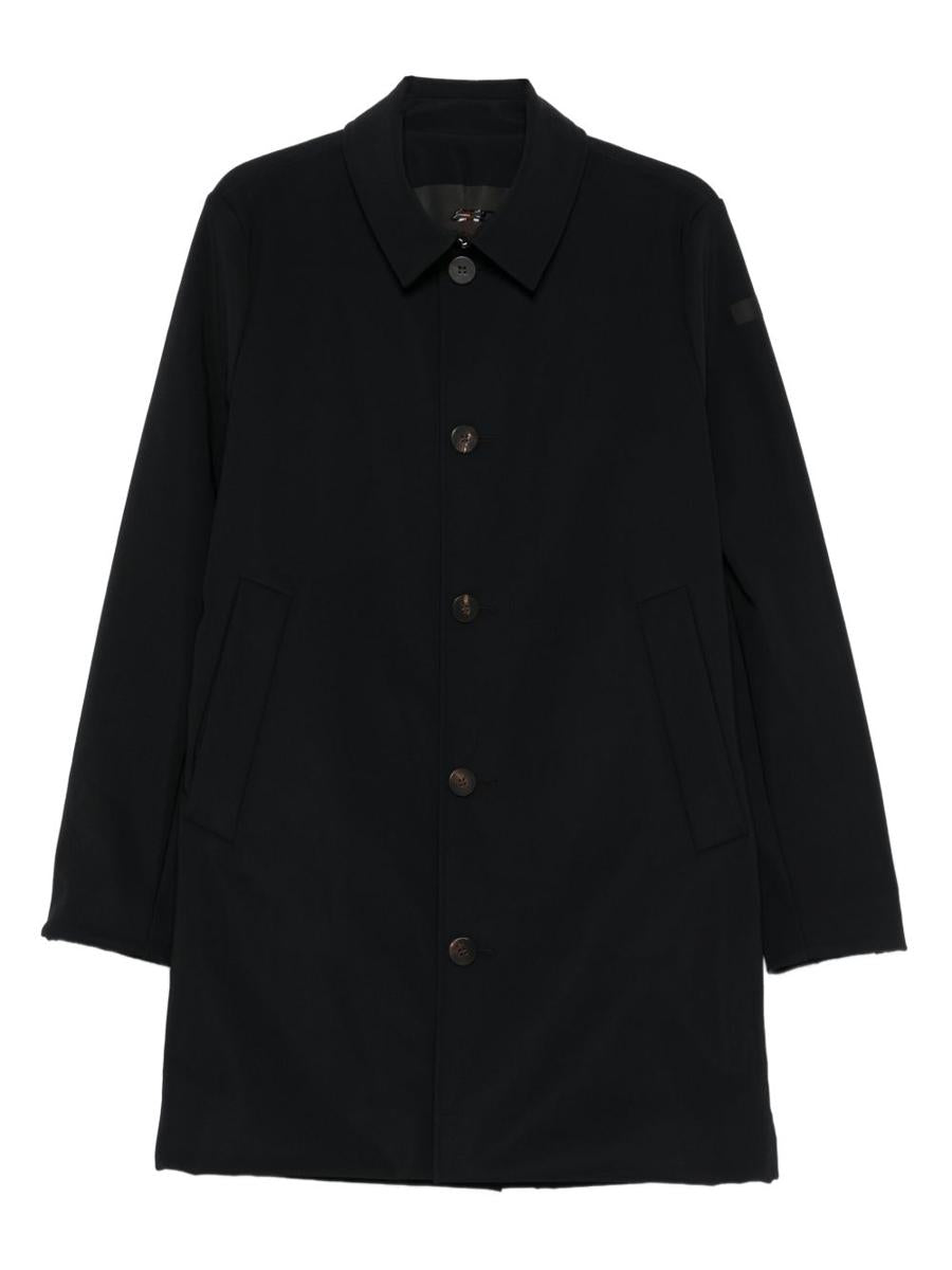 RRD Long Black Coat With Buttons