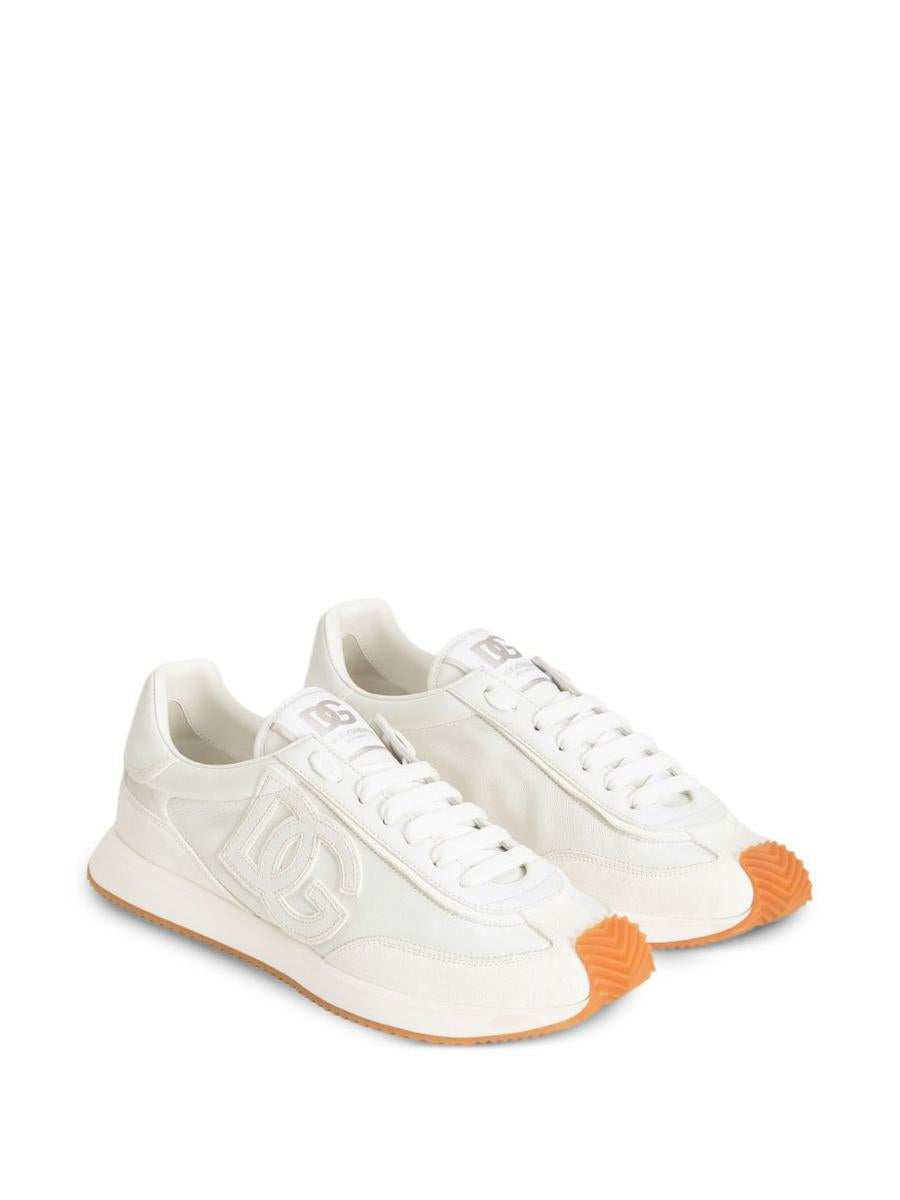 Dolce & Gabbana White Leather Sneakers