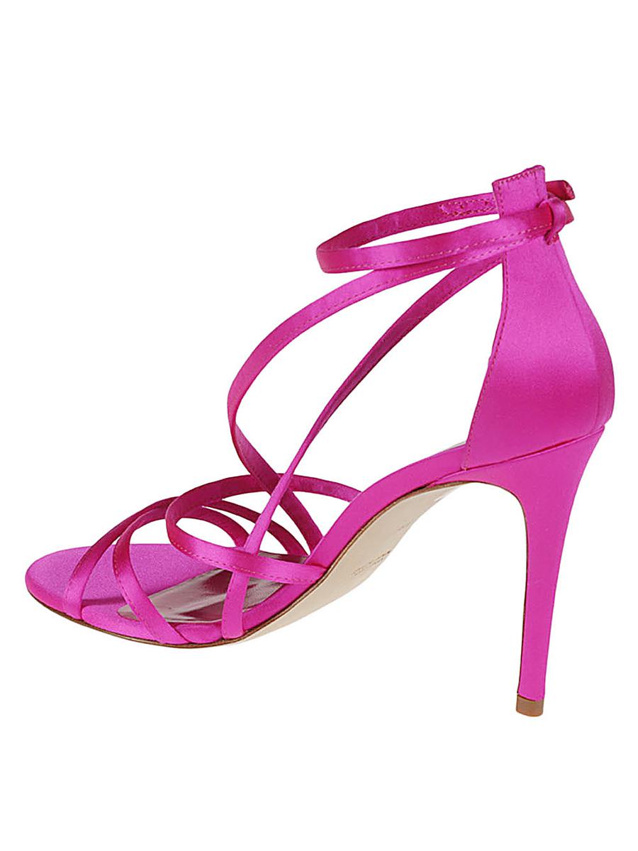 Lella Baldi Satin Sandals