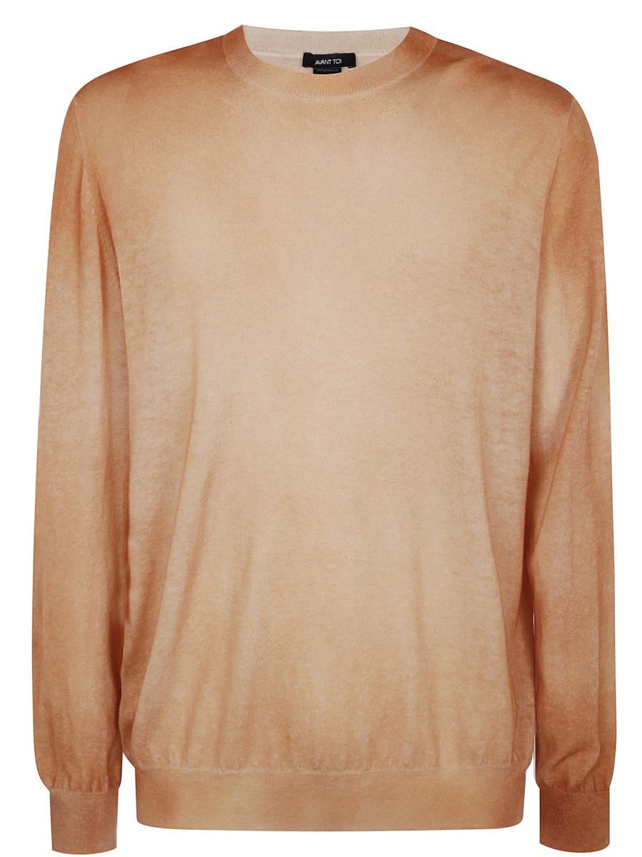 Avant Toi Two Colors Ultralight Cashmere And Wool Round Neck Pullover Clothing