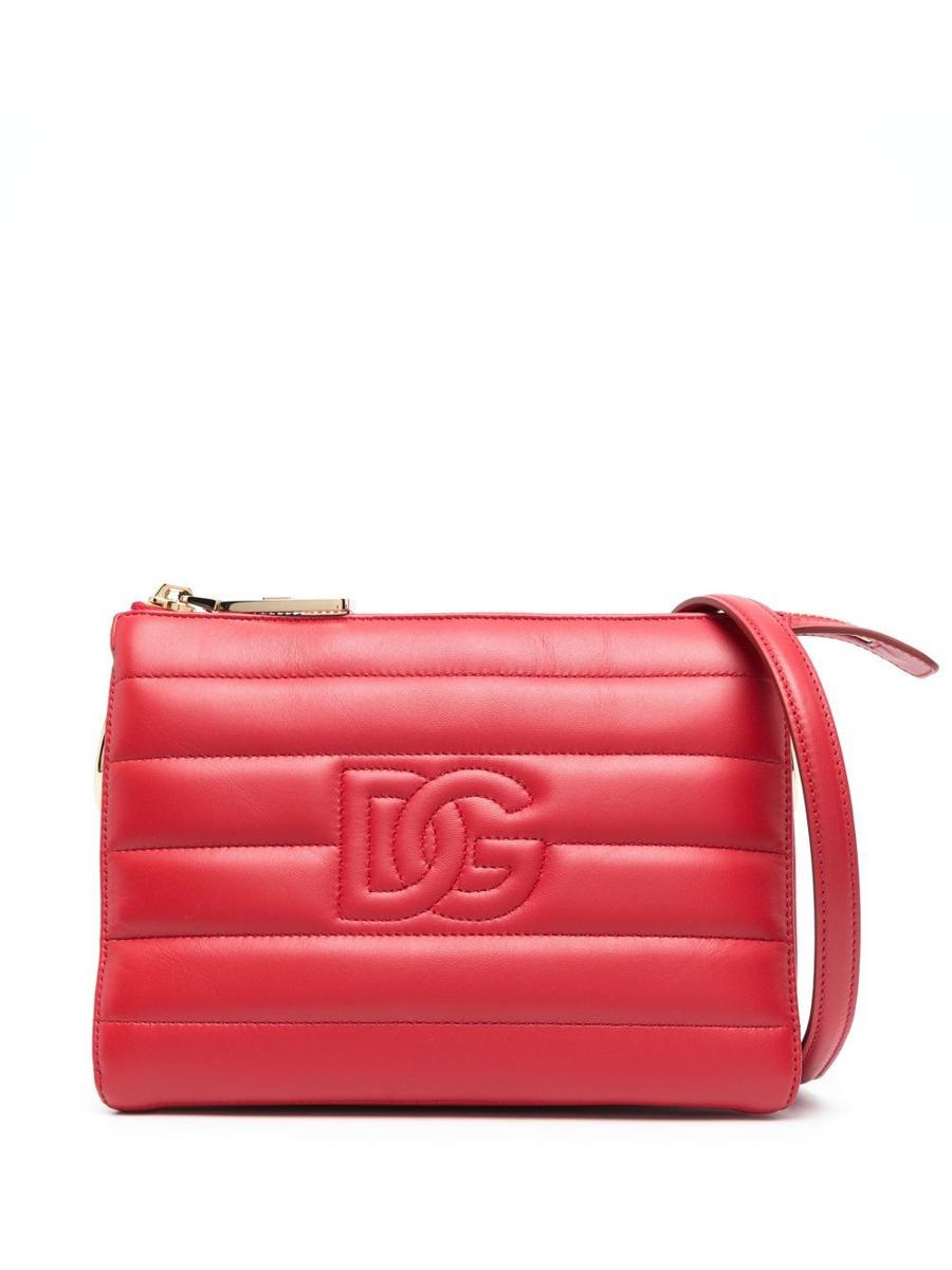 Dolce & Gabbana Logo Leather Shoulder Bag