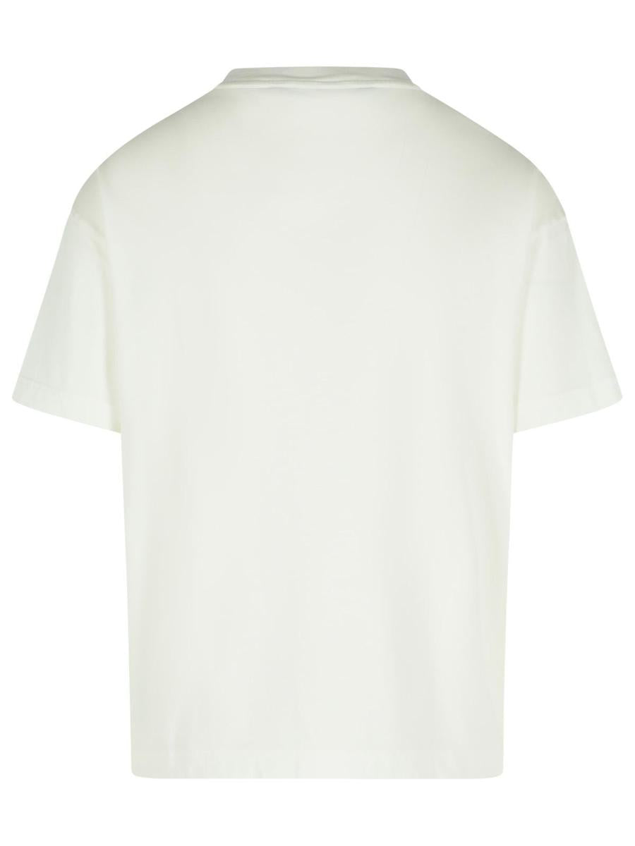 Palm Angels White Cotton T-Shirt