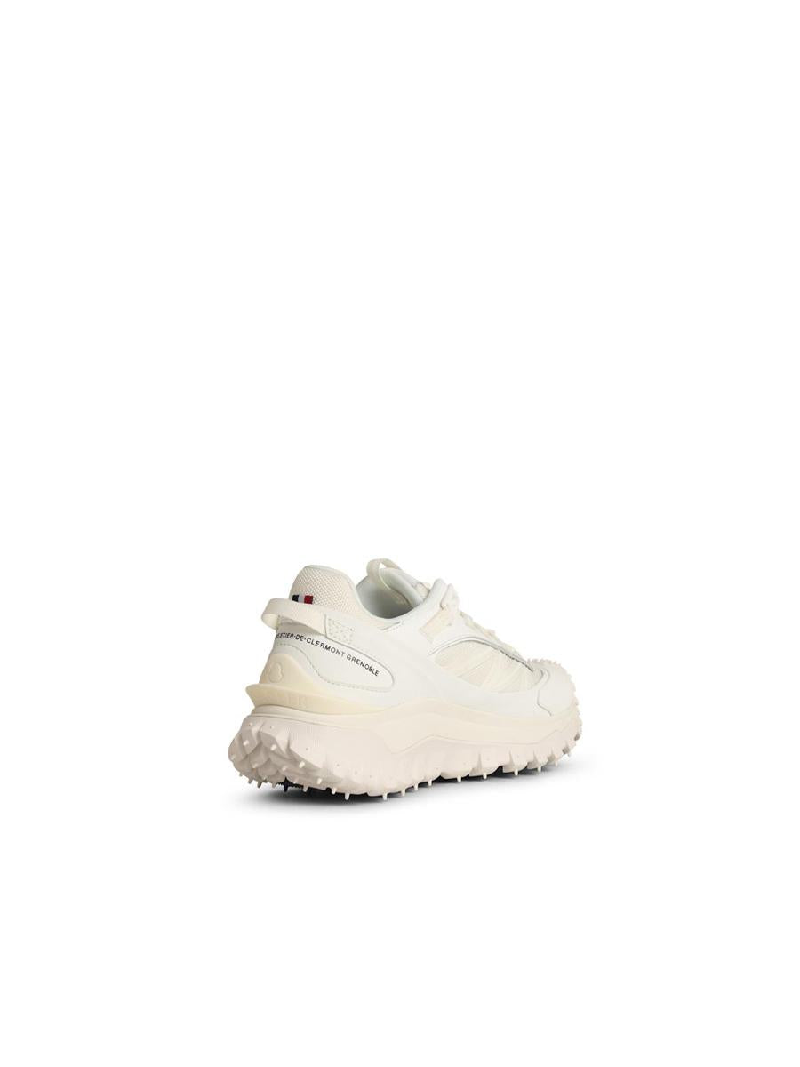 Moncler 'Trailgrip Gtx' White Leather Blend Sneakers