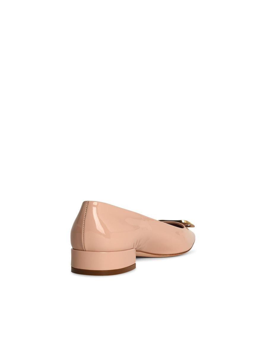 Salvatore Ferragamo Pink Shiny Leather Décollètè