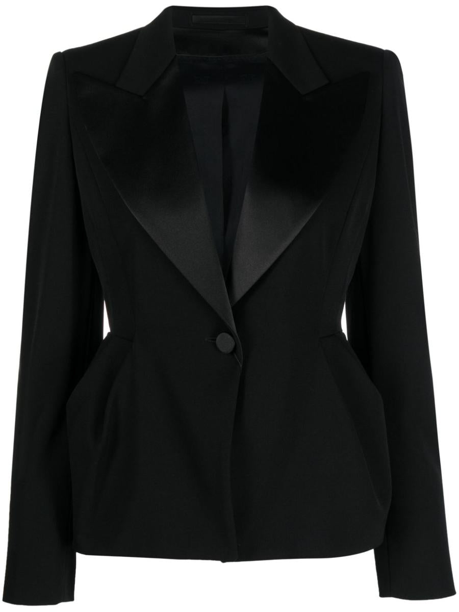 Max Mara Wool Single-Breasted Blazer Jacket