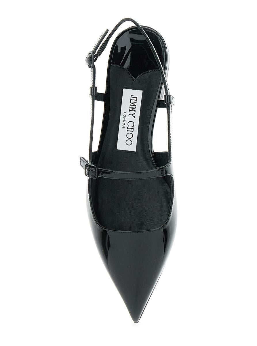 'Didi Flat' Black Ballerinas With Shiny Finish In Leather Woman