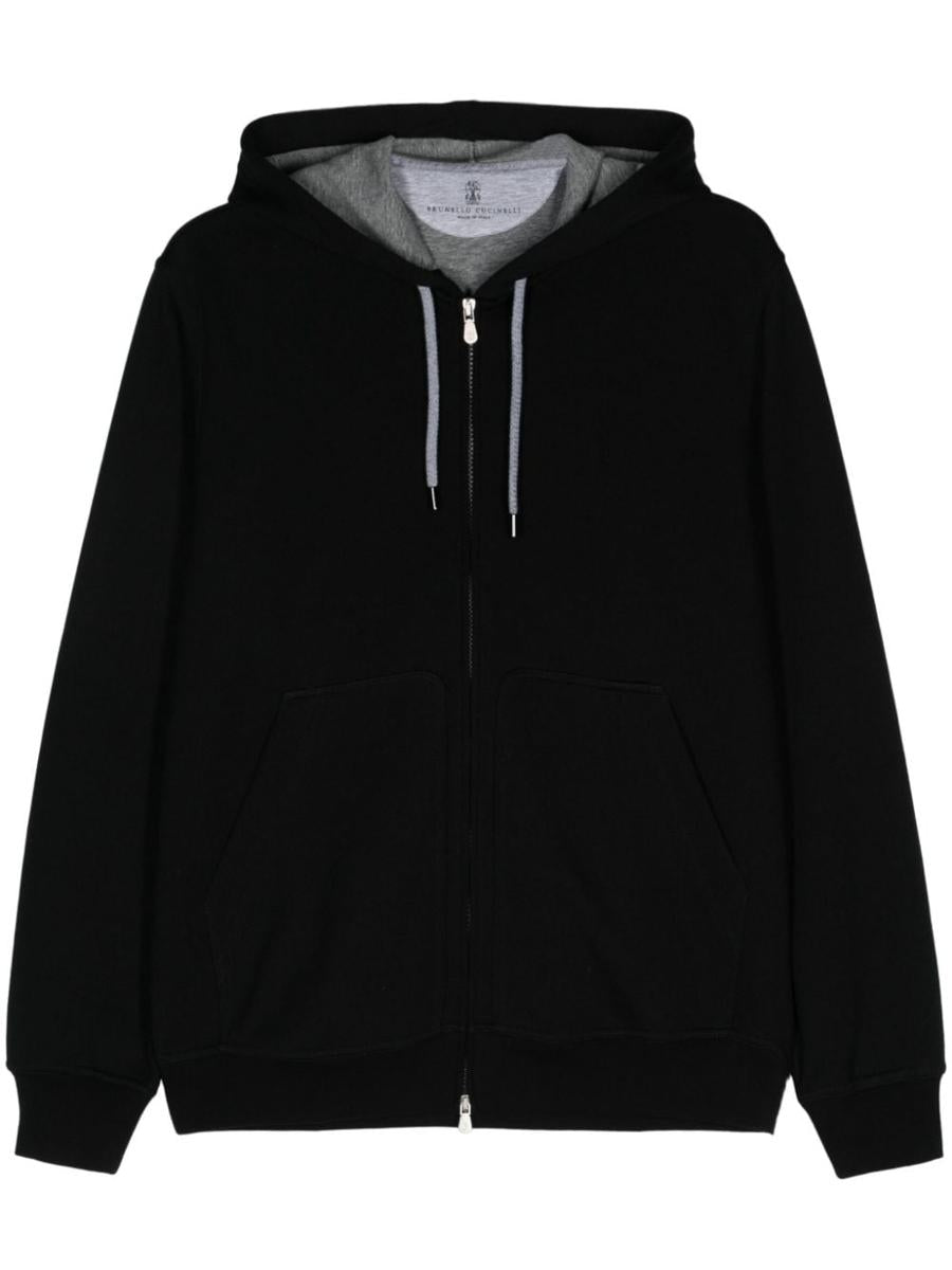 Brunello Cucinelli Cotton Blend Zipped Hoodie