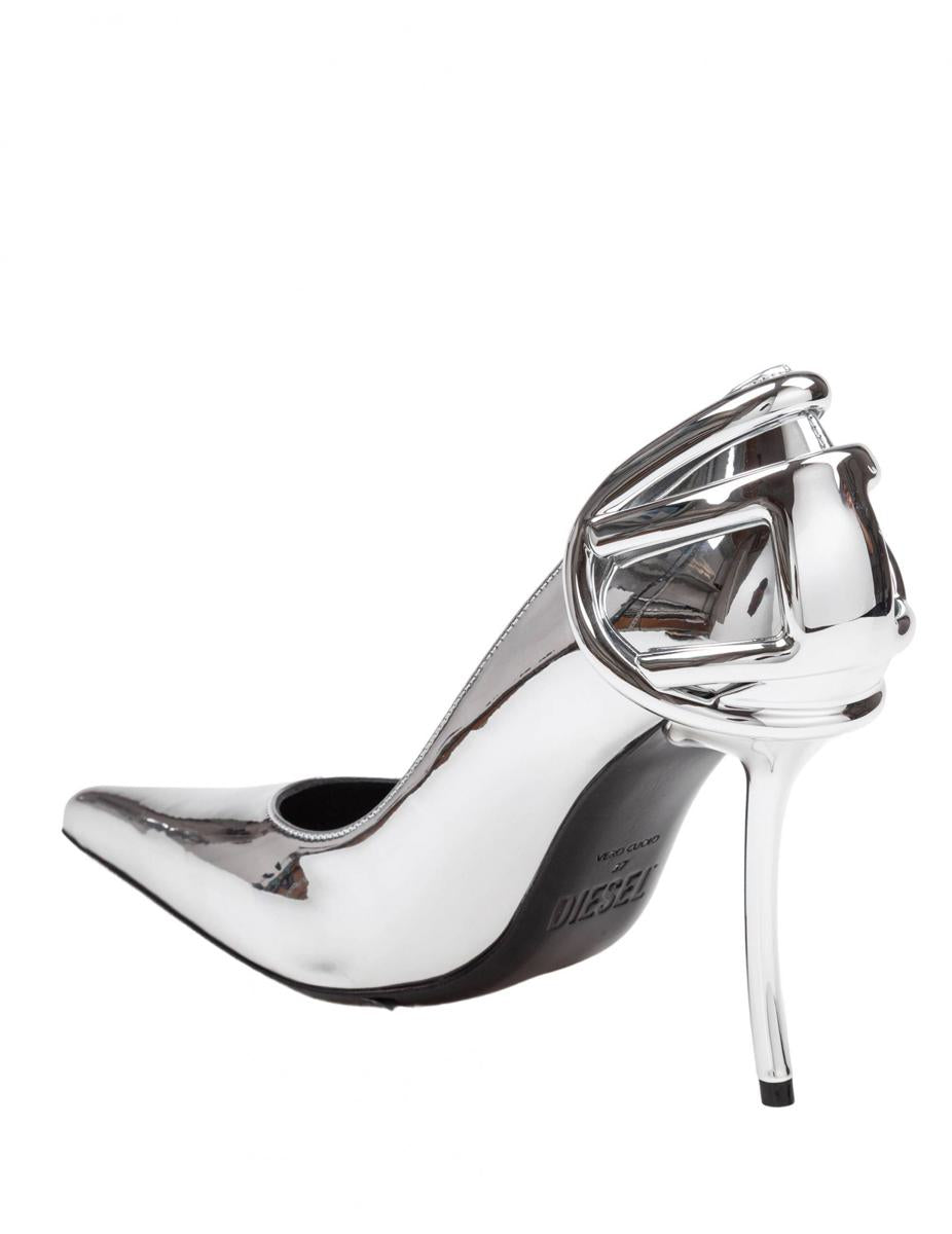 Diesel Metallic Leather Pumps