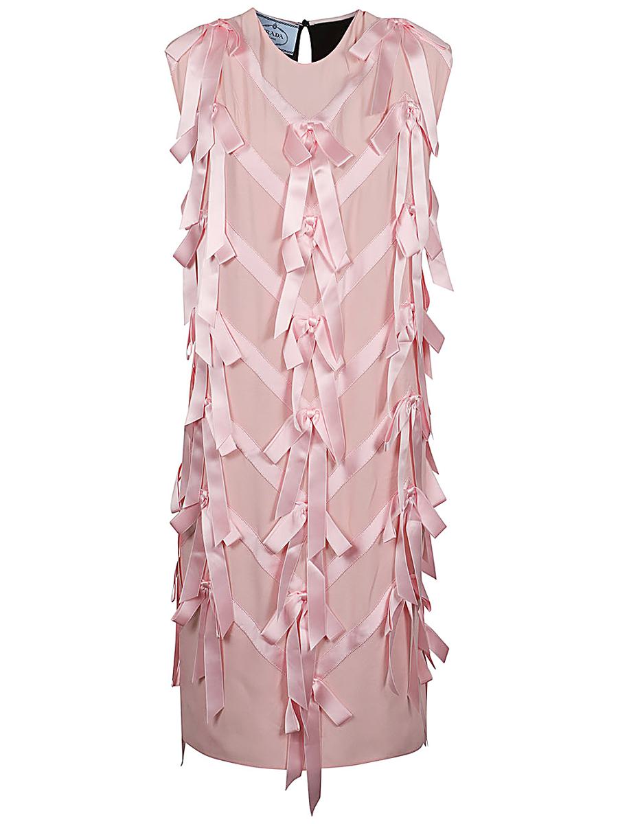 Prada Sablé Embroidered Dress