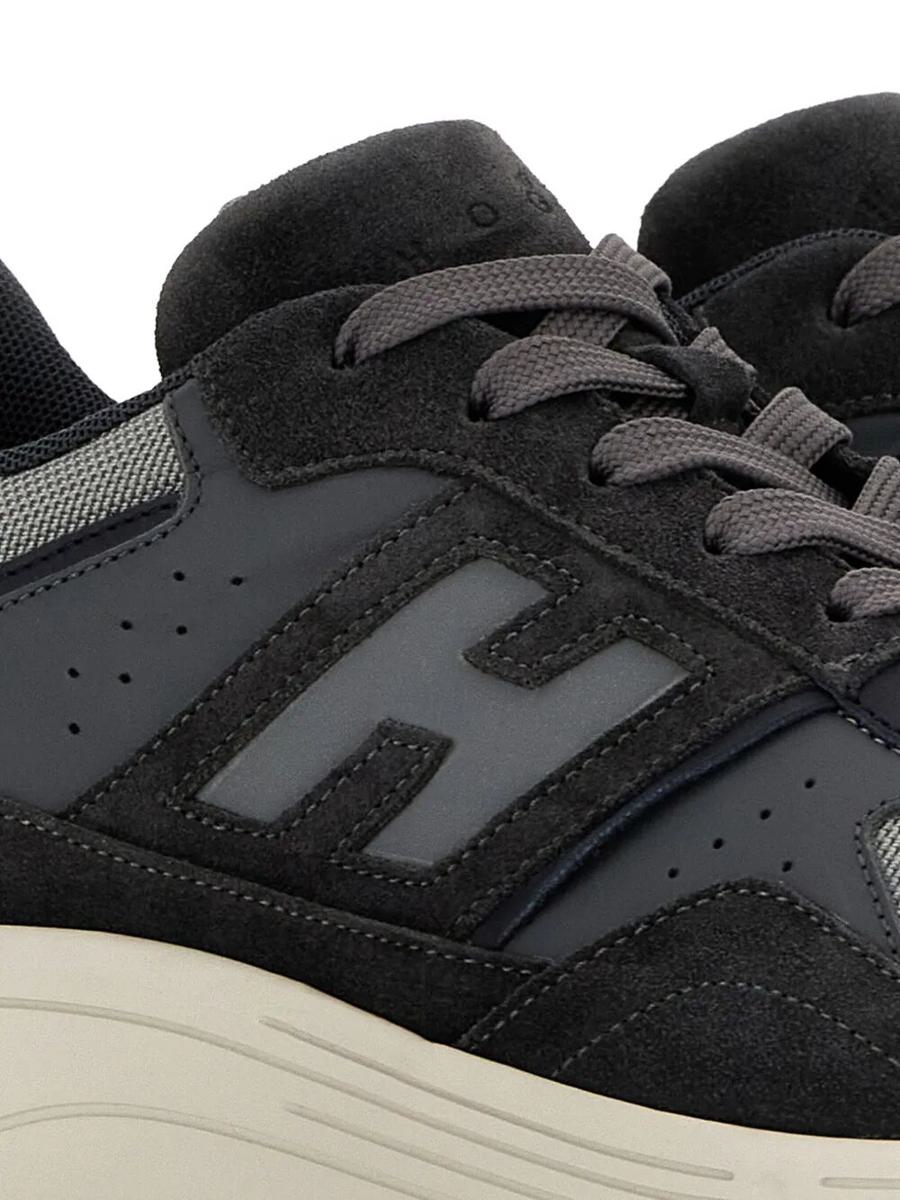 Hogan Suede And Smooth Leather Hyperlight Sneakers With Technical Fabric Inserts Shoes