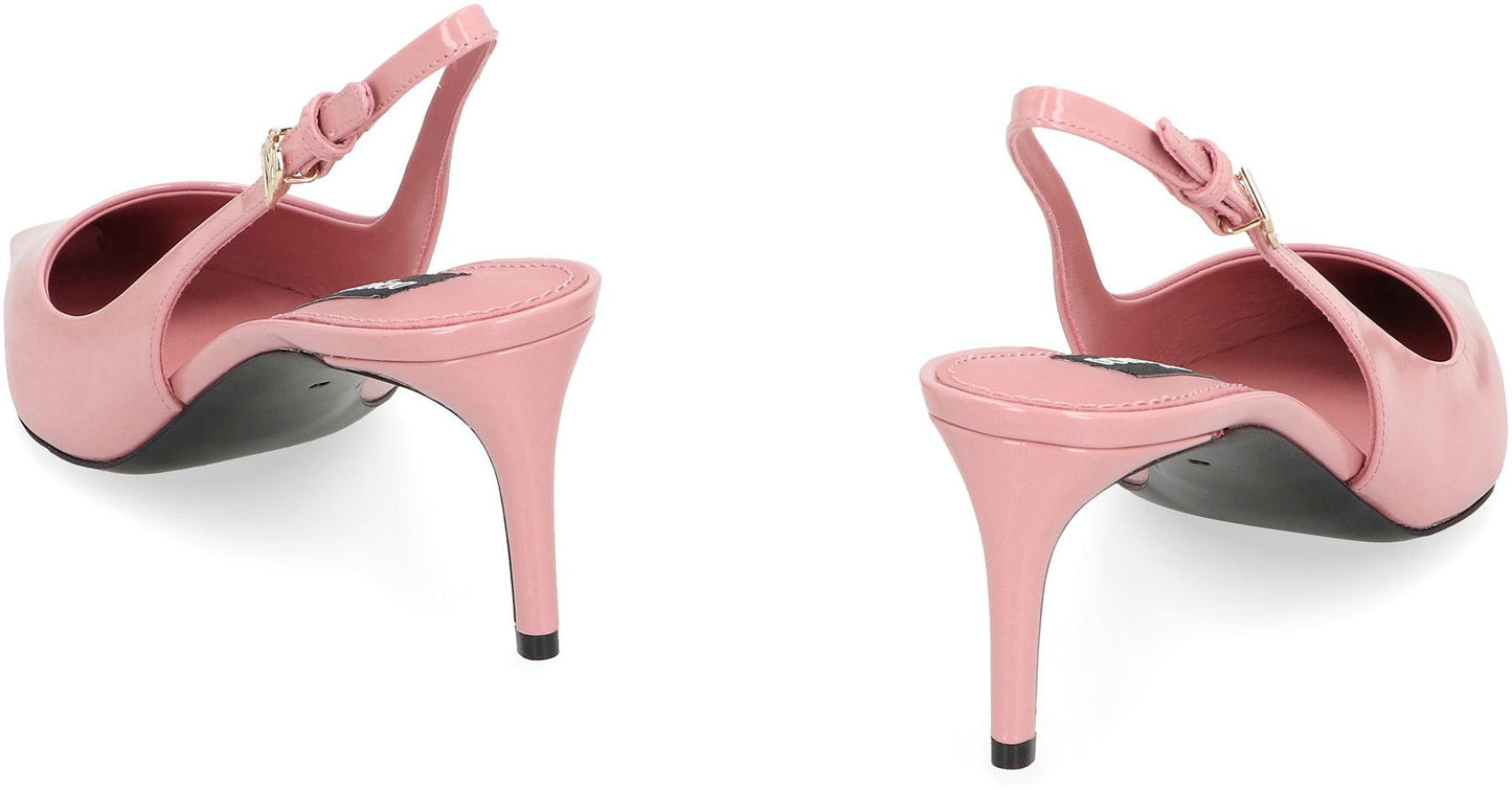 Dolce & Gabbana Leather Slingback Pumps
