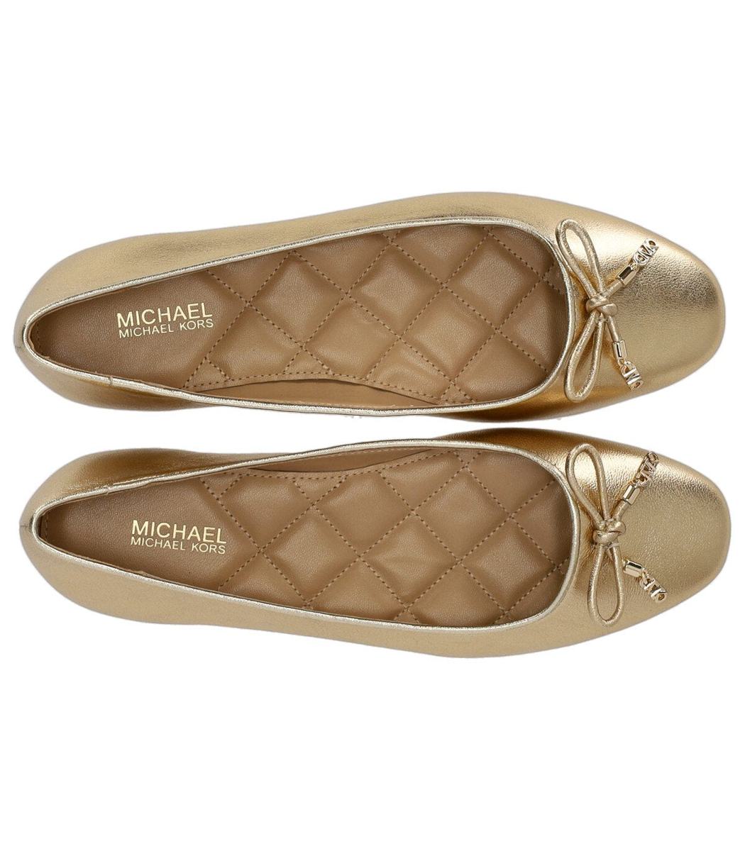 Michael Kors Nori Gold Ballet Flat Shoe