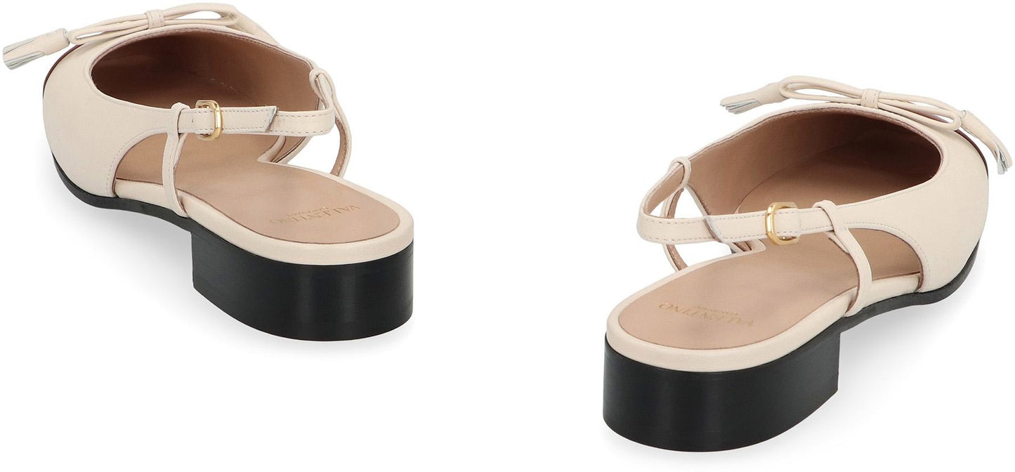 Valentino Garavani Valet Du Roi Slingback Ballet Flats