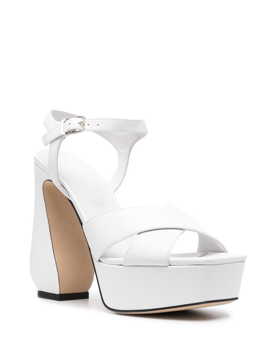 Si Rossi Leather Heel Sandals