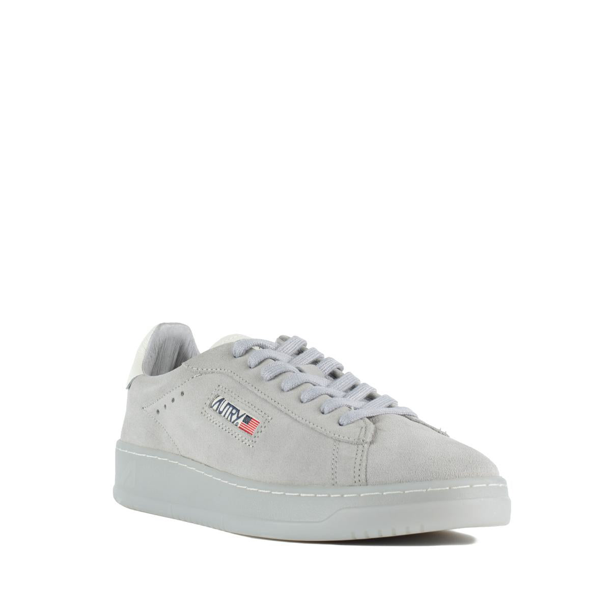 Autry Dallas Low Marshmallow Suede And Iris Sneakers