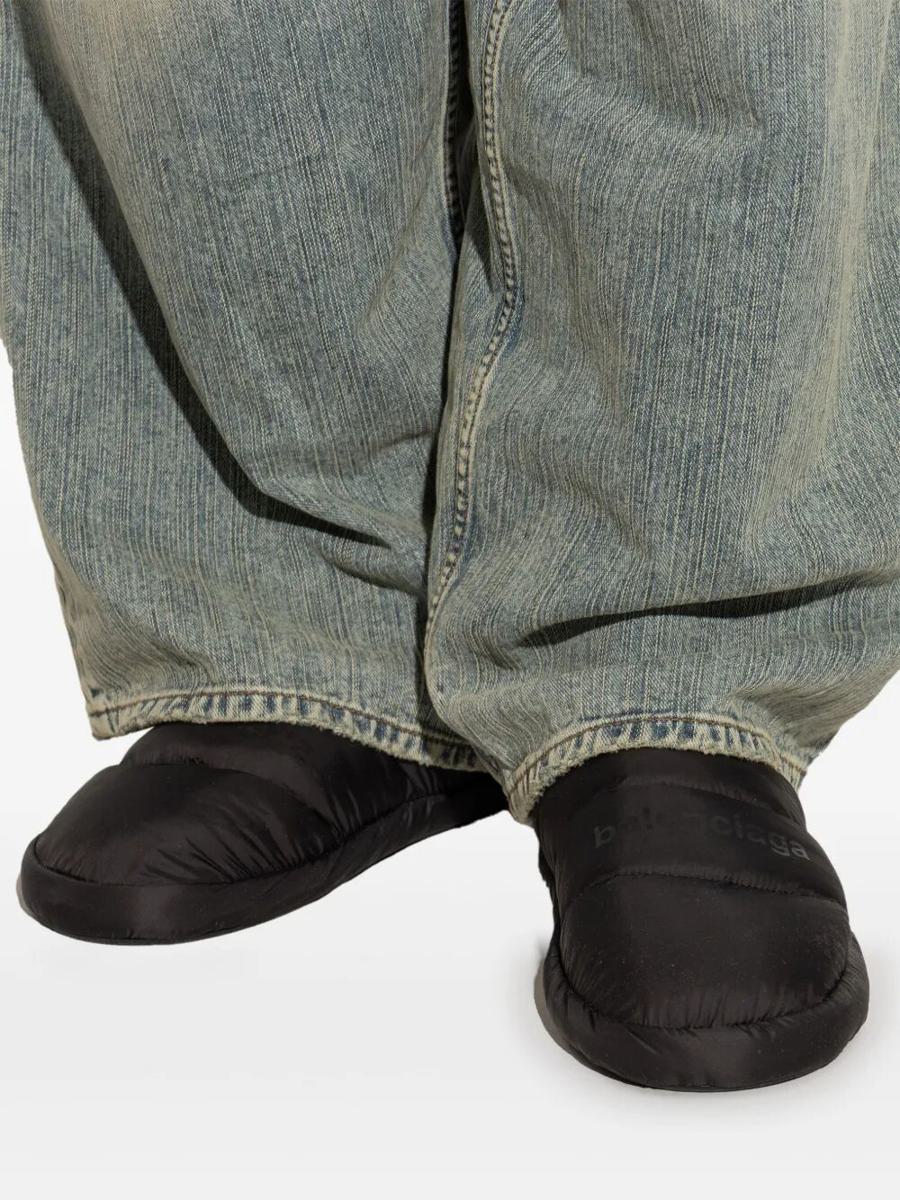 Balenciaga Polyamide And Fleece Alaska Slipper Shoes