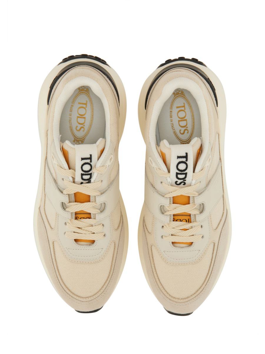 Tod'S Fabric And Suede Sneaker