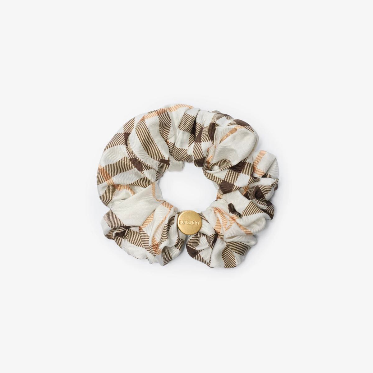 Burberry Silk Scrunchie With Check