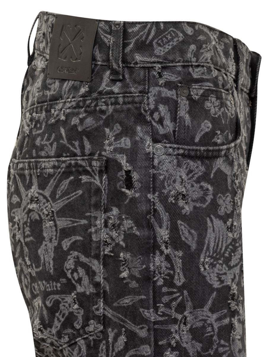 Off-White Jeans Tattoo