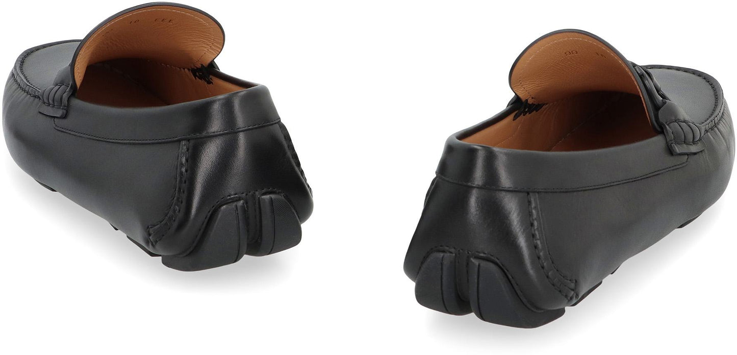 Salvatore Ferragamo Byte Leather Loafers