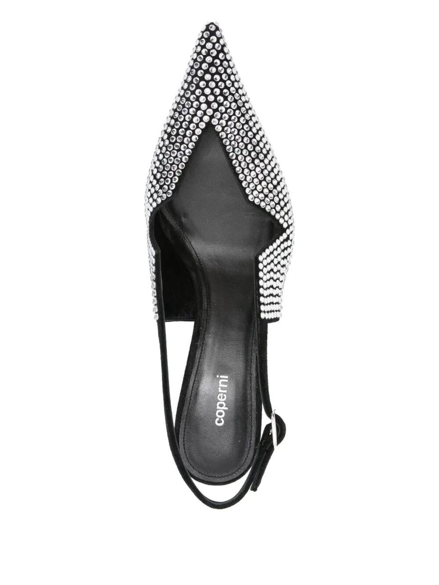 Coperni Crystal Embellished Star Cut Out Low Stiletto Shoes