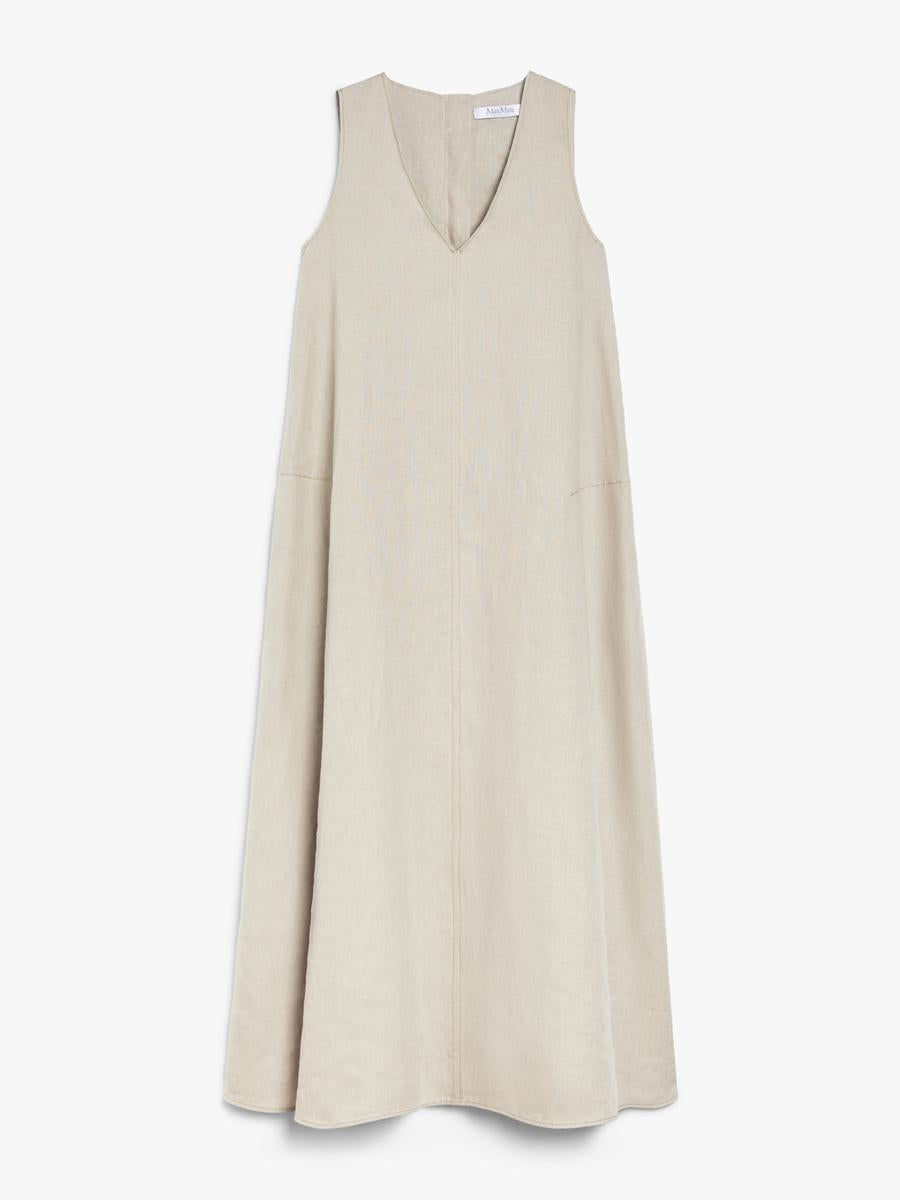 Max Mara Flared Linen Dress