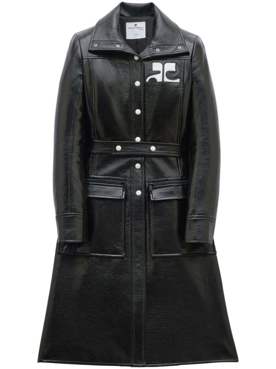 Courrèges Reedition Vinyl Trench Coat Clothing