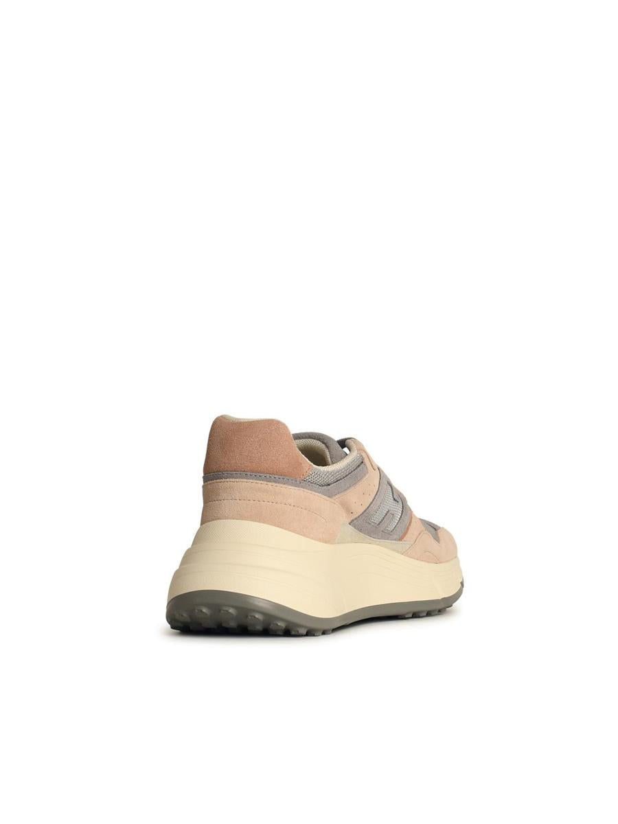 Hogan 'H669' Pink Leather Blend Sneakers