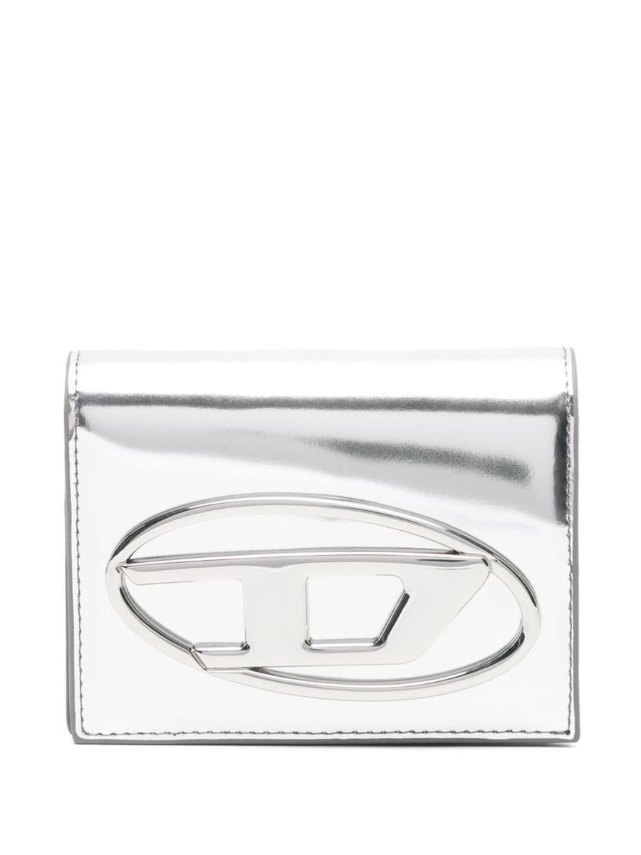 Diesel Silver Leather Wallet