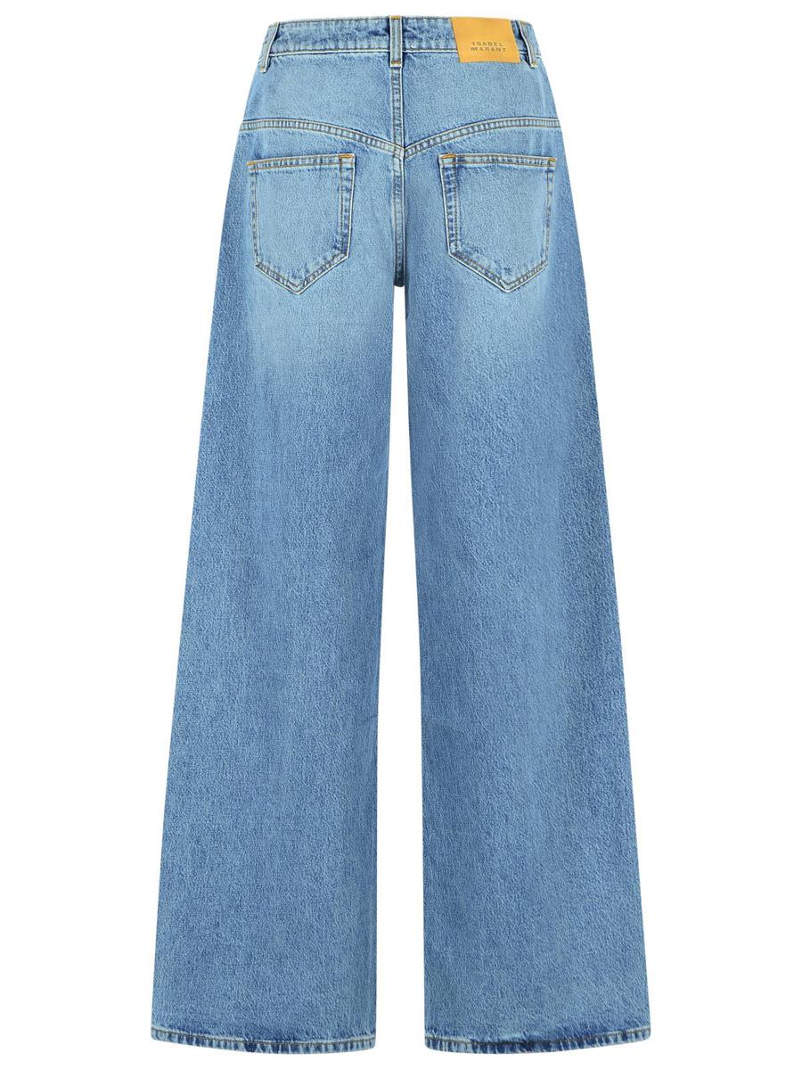 Isabel Marant 'Lemony' Light Blue Cotton Jeans