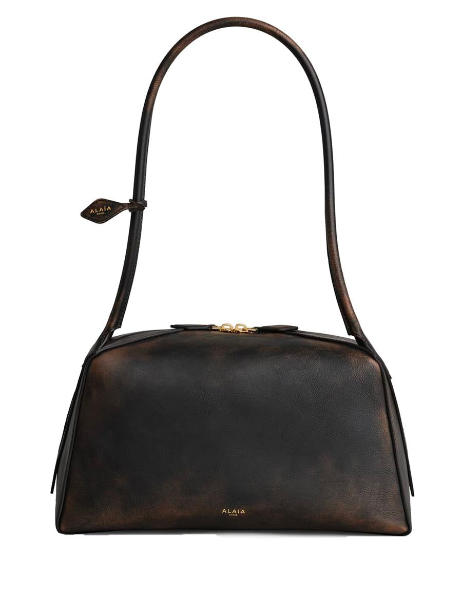 Alaïa Le Bouledogue In Aged Leather Bags