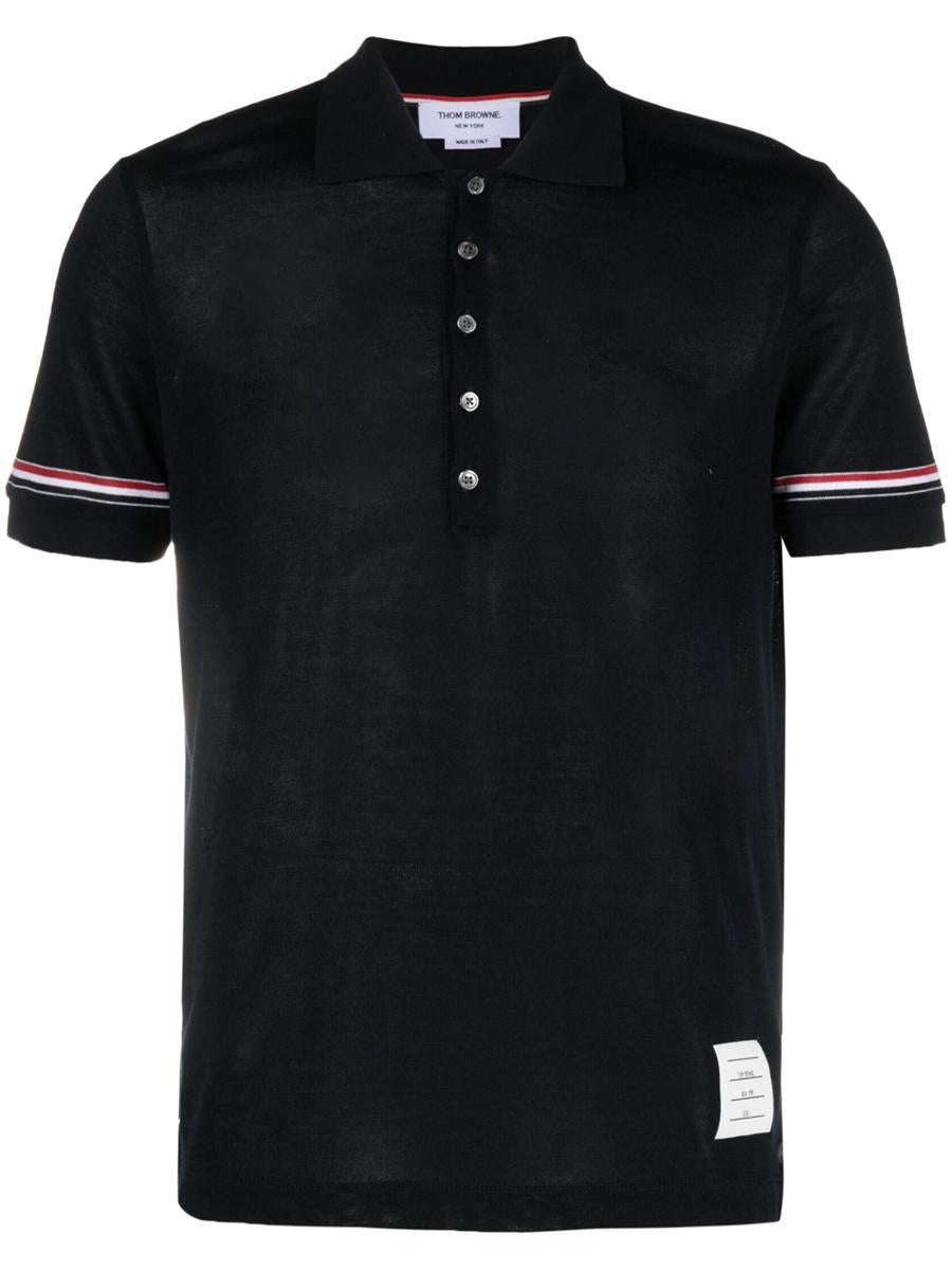 Thom Browne Polo With Rwb Band