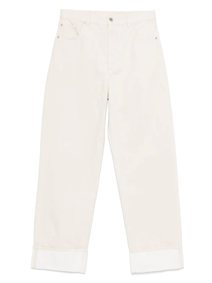 Bottega Veneta Back Print Straight Leg Jeans Clothing