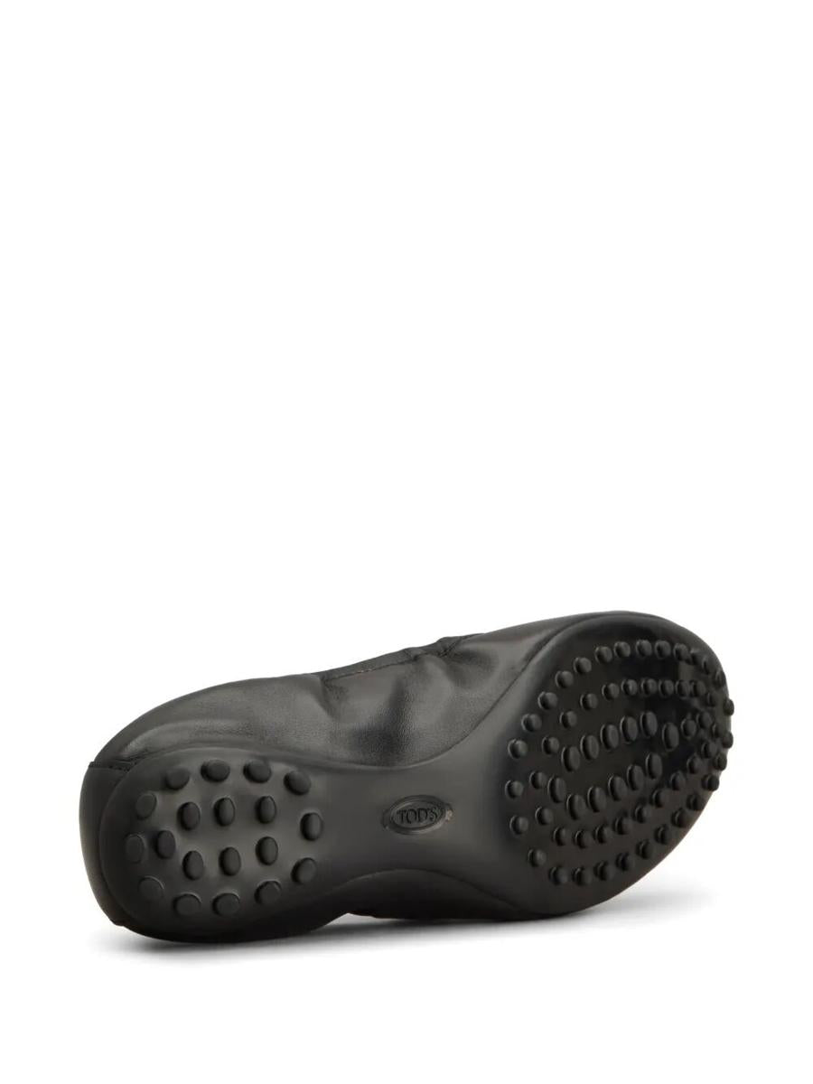 Tod'S Metallic Rings Strap Nappa Leather Ballerinas Shoes