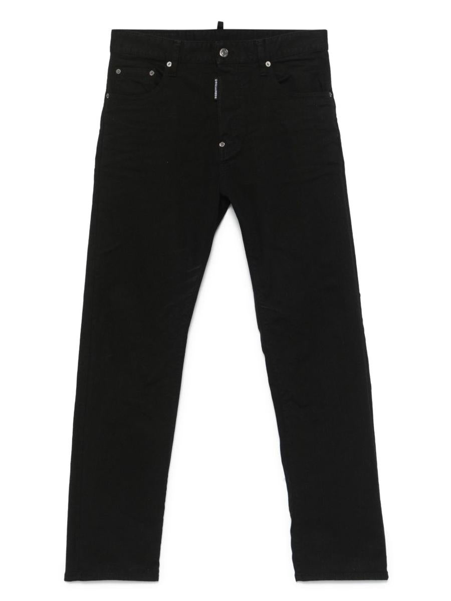 DSQUARED2 Black Stretch-Cotton Jeans