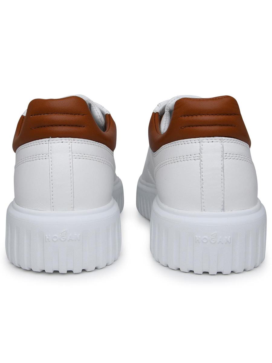Hogan White Leather Sneakers