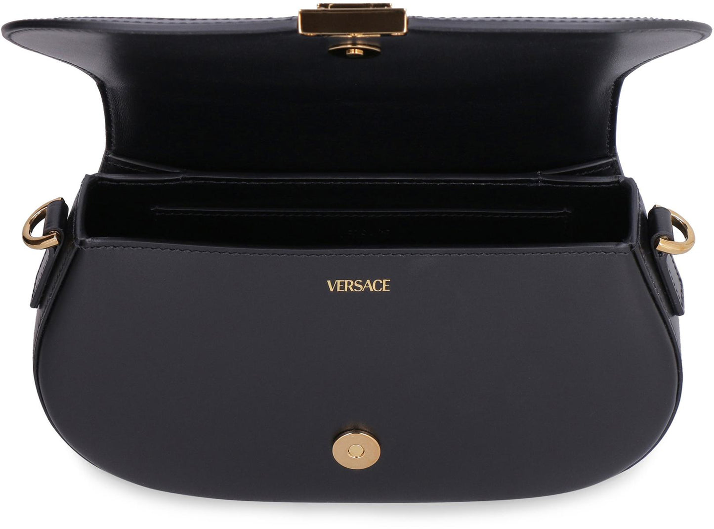 Versace Greca Goddess Leather Crossbody Bag