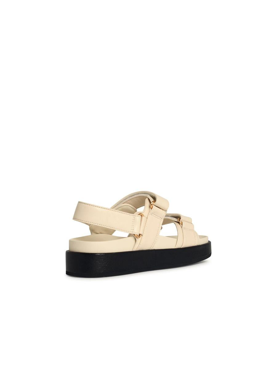 Tory Burch 'Kira Sport' Ivory Leather Sandals