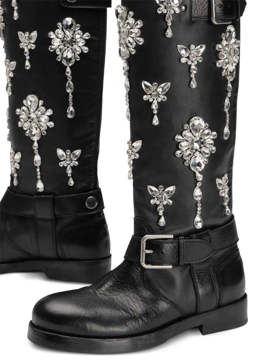 Dolce & Gabbana Rhinestone Boots