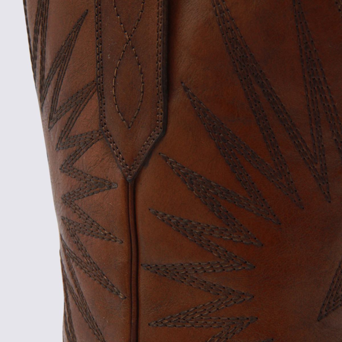 Golden Goose Tan Leather Boots