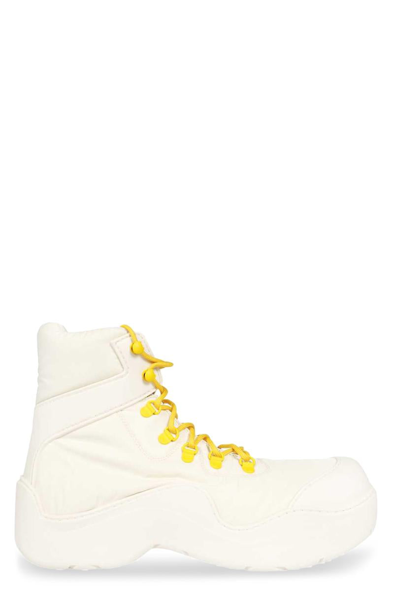 Bottega Veneta Puddle Bomber Lace-Up Boots