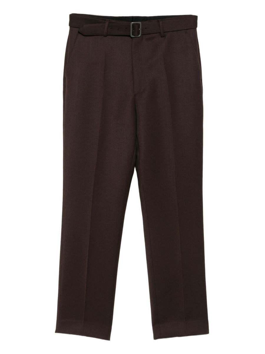 MM6 Maison Margiela Pressed-Crease Belted Pants