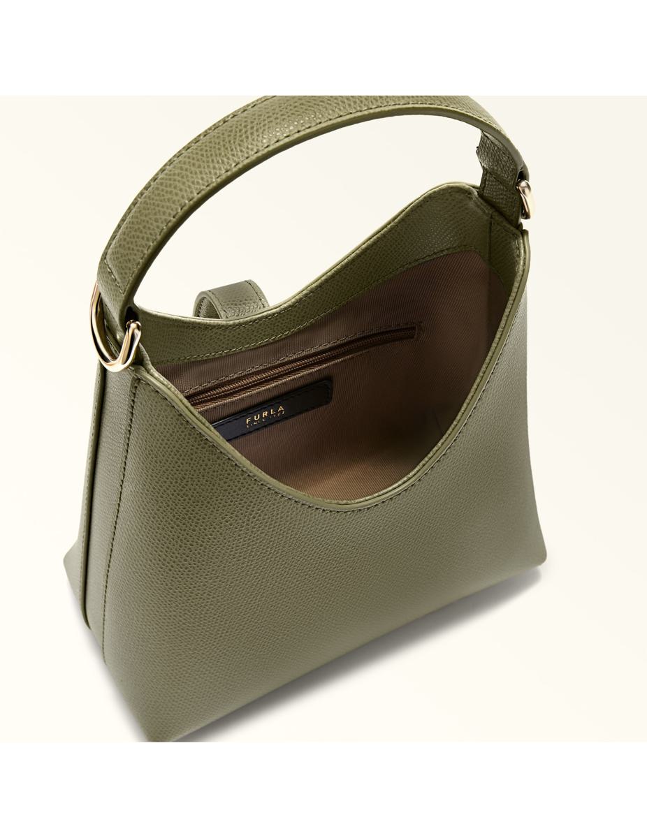 Furla Mini Leather Hobo Bag