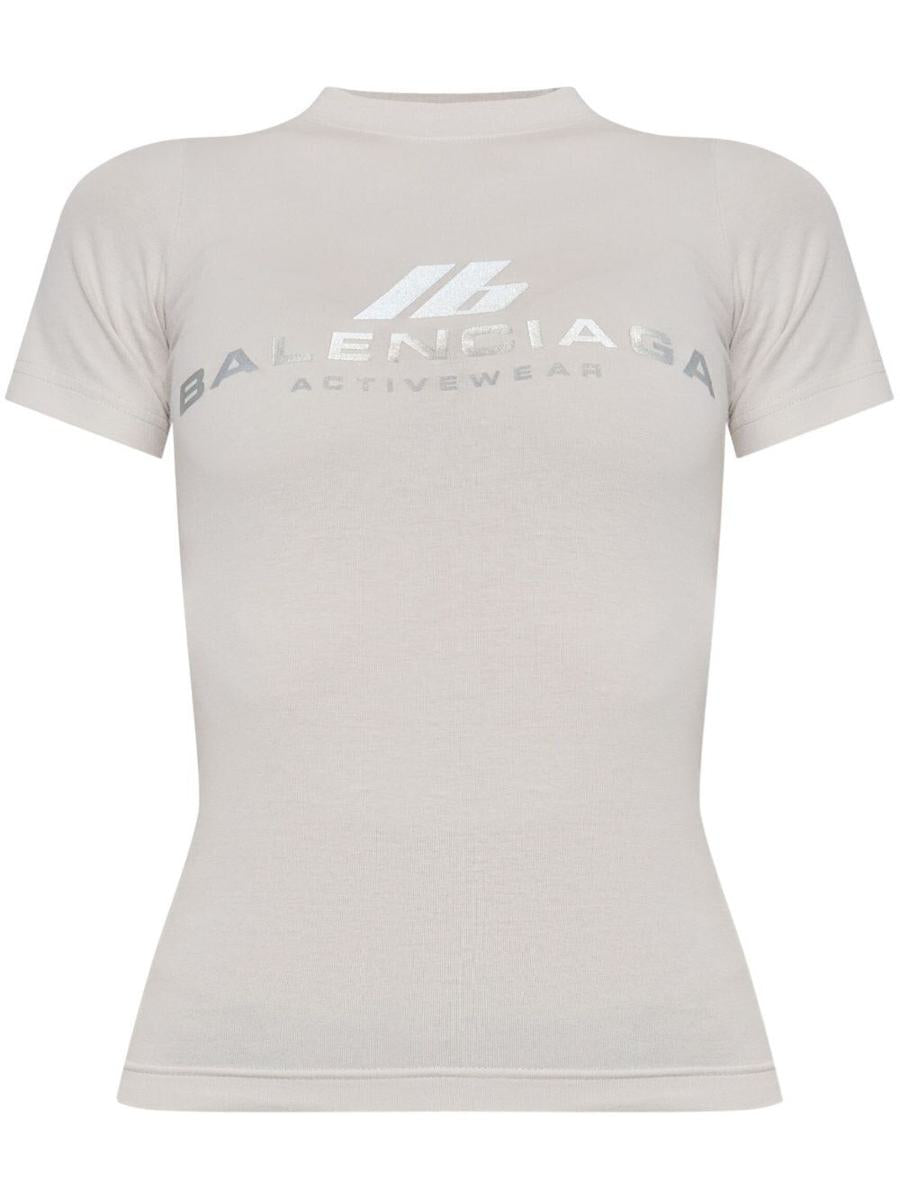 Balenciaga Close-Fitting Activewear T-Shirt Clothing