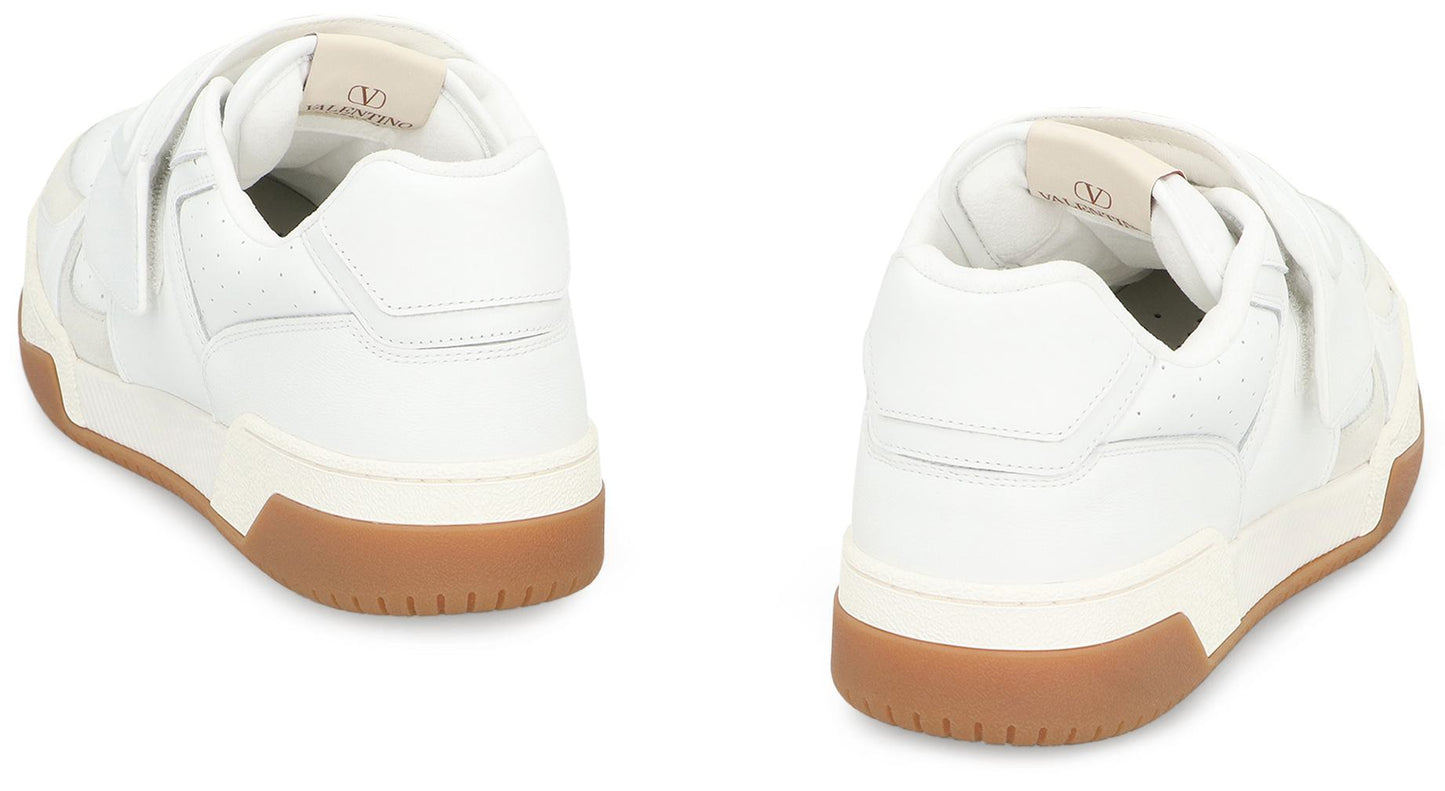 Valentino Garavani Joie De Jouer Leather Low-Top Sneakers