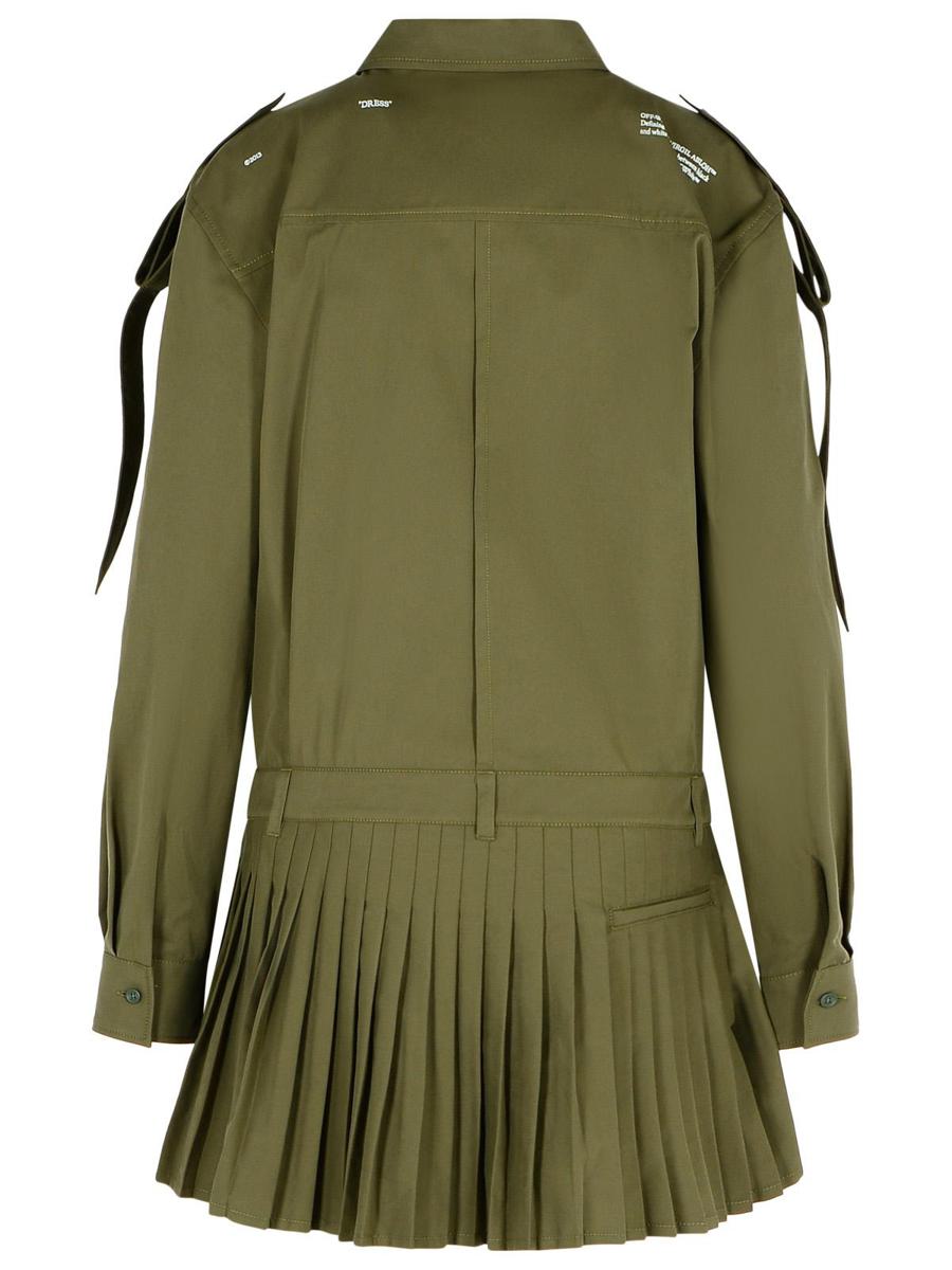 Off-White 'Savannah' Green Cotton Dress