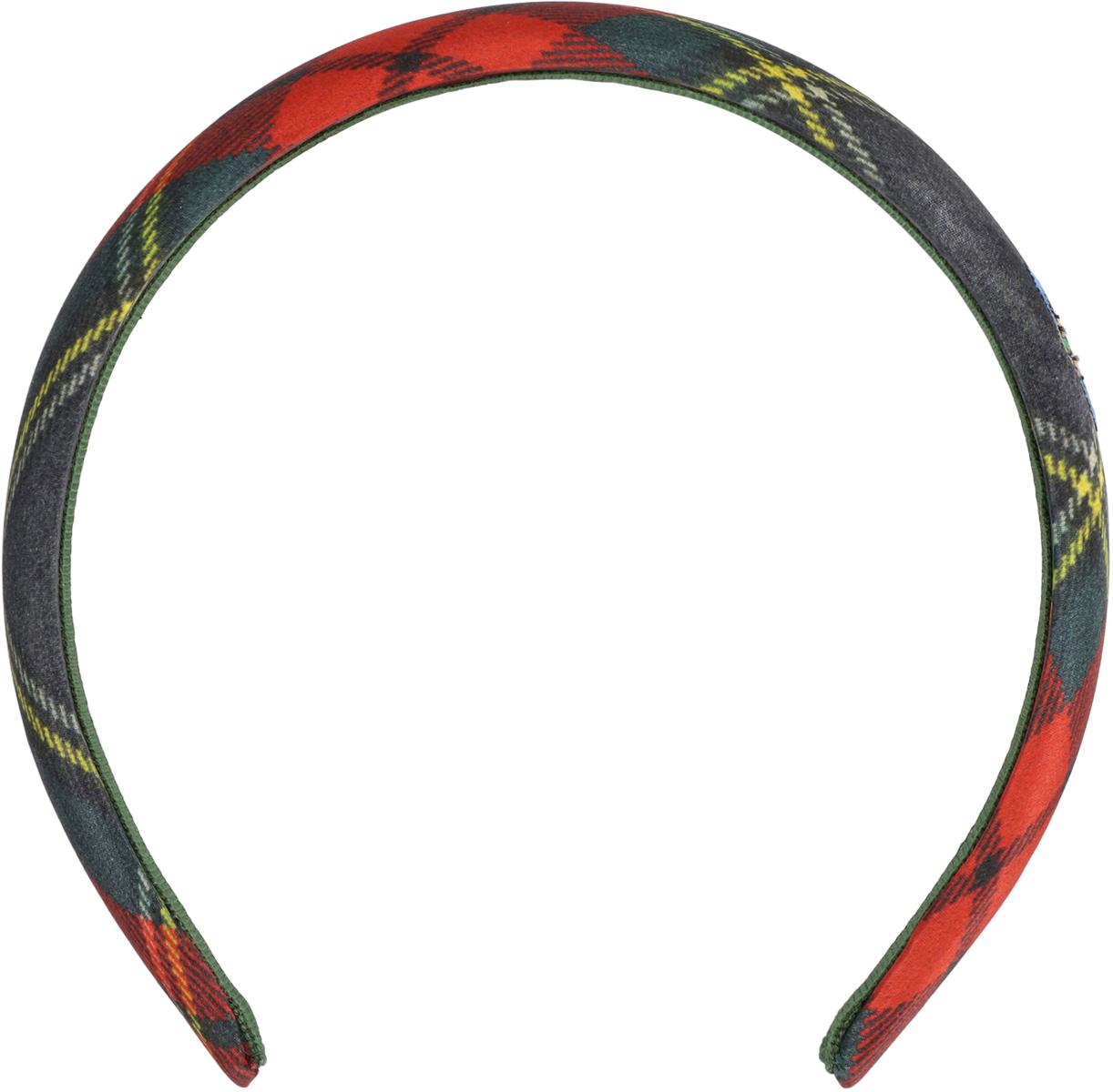 Vivienne Westwood Scarlet Headband In Tartan Silk