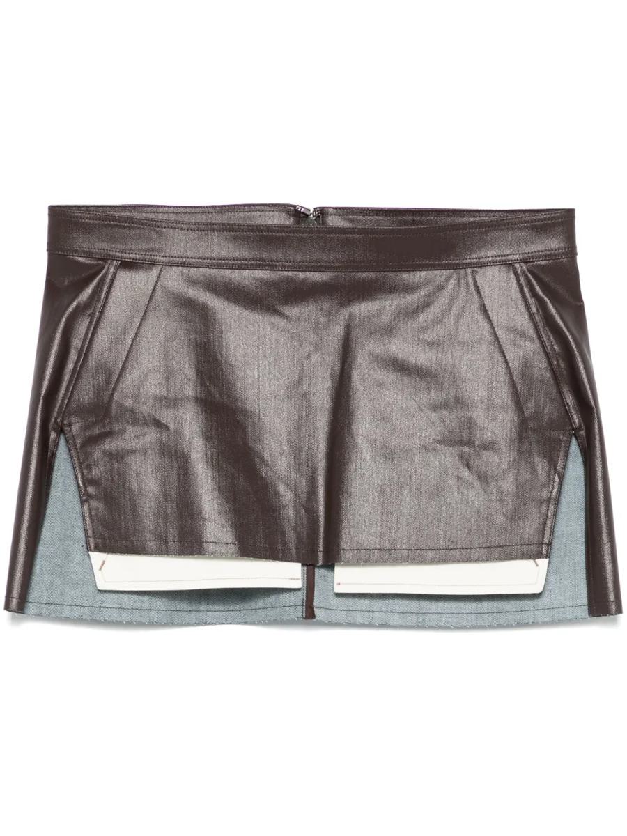 Rick Owens Fog Cutoff Mini Skirt