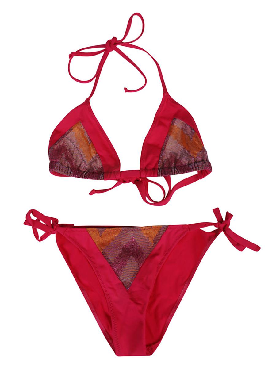 Feel Me Fab One Printed Triangle Bikini Set