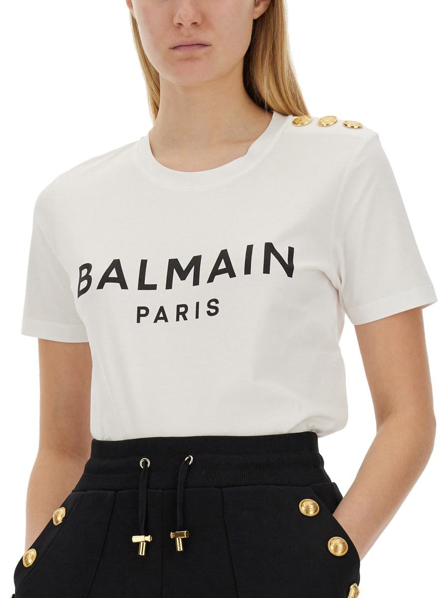 Balmain T-Shirt With Logo